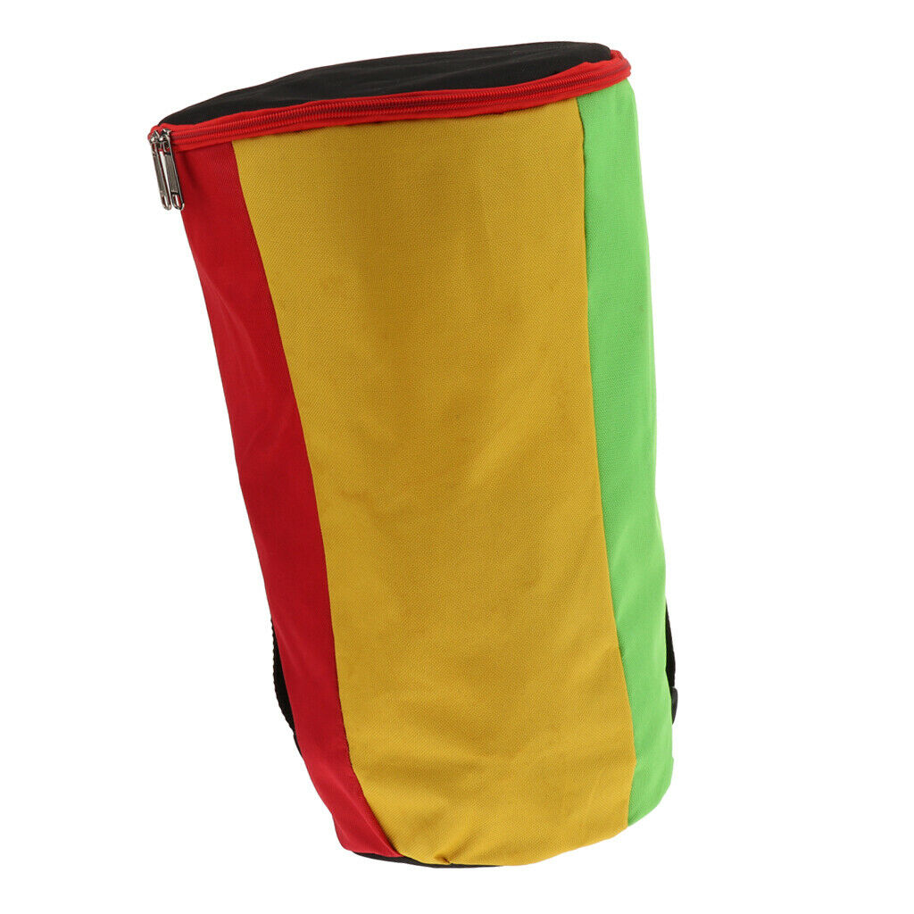 Multicolor Djembe African Drum Gig Bag Case with Shoulder Strap 8inch