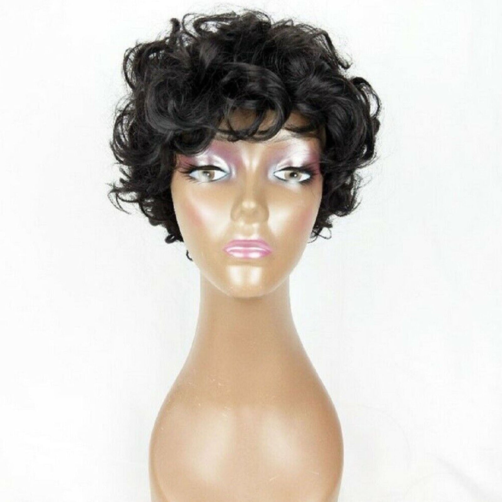 Short Afro Curly Brazilian Human Hair Wigs For Black Women Human Hair Wig