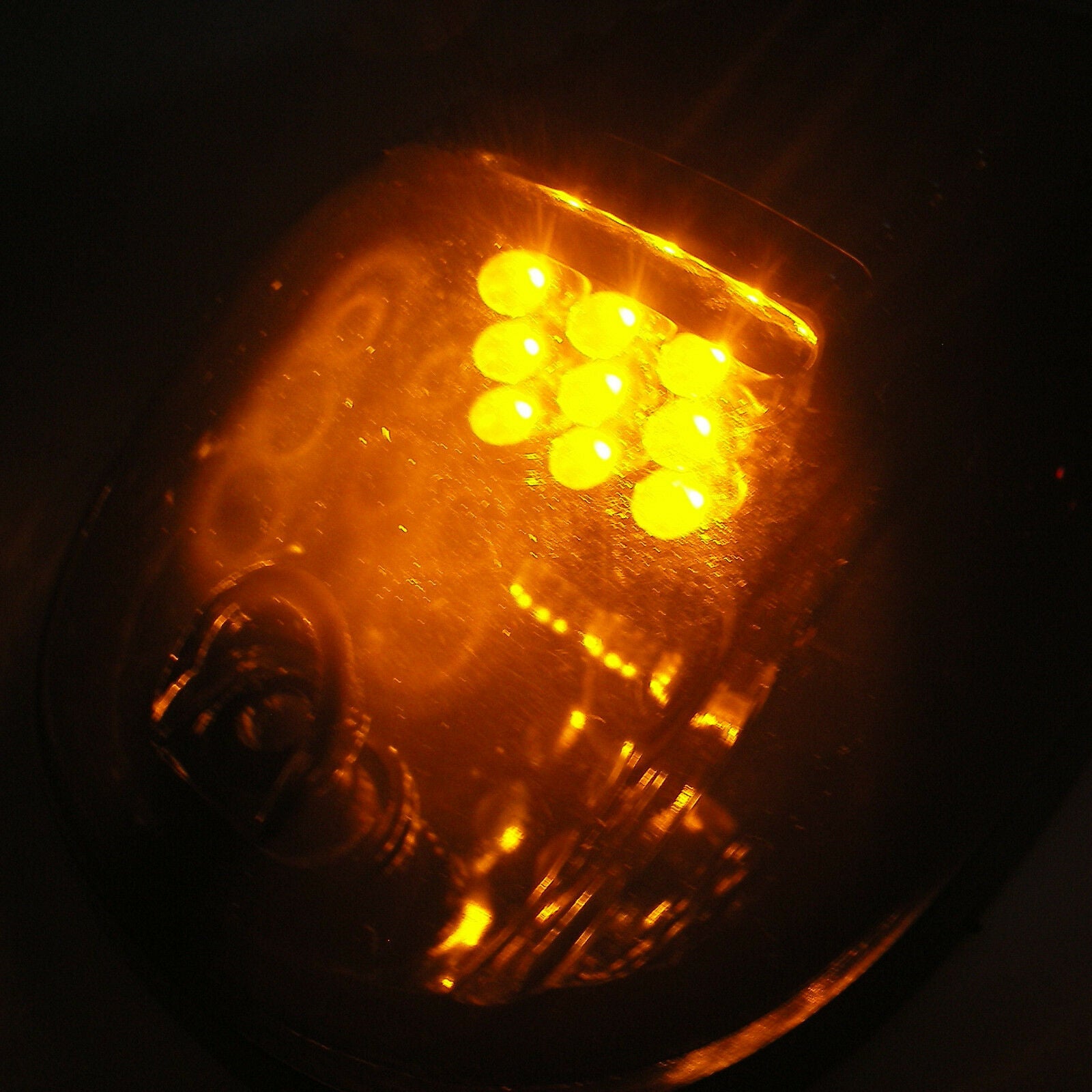5Pcs Smoked Lens SUV Truck Off Road Cab Roof Top Amber LED Marker Running Lights