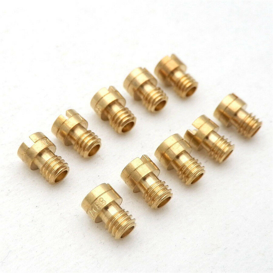 10x 4mm Main Jets Round Head for GY6 50cc 139QMB Scooter Motorcycle Carb 82-105