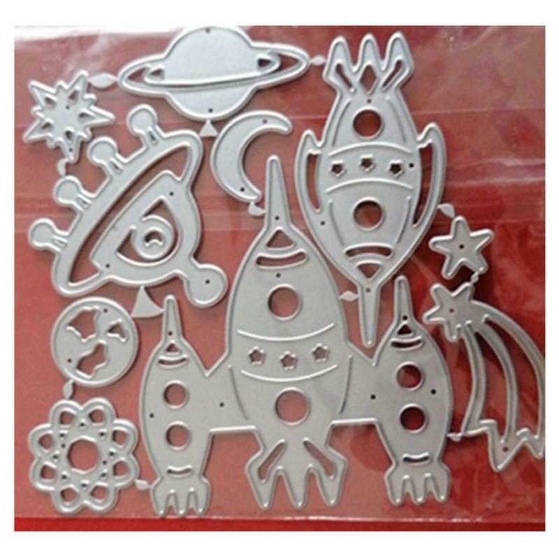 Planet Moon Metal Cutting Die Stencil DIY Scrapbooking Album Paper Card Template