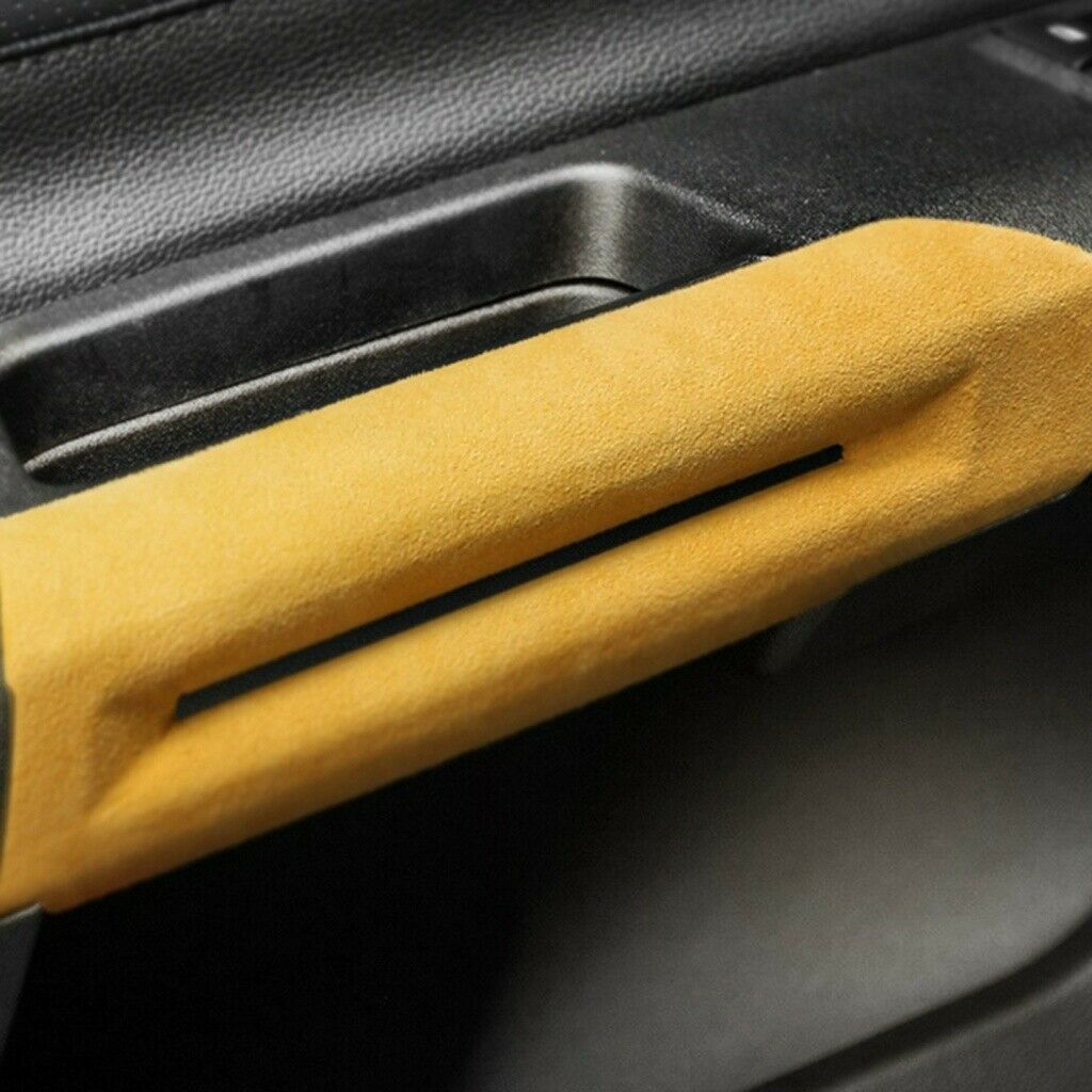Car Interior Door Handle Cover Trim Assembly For Ford Mustang 15+ Yellow 1Pair