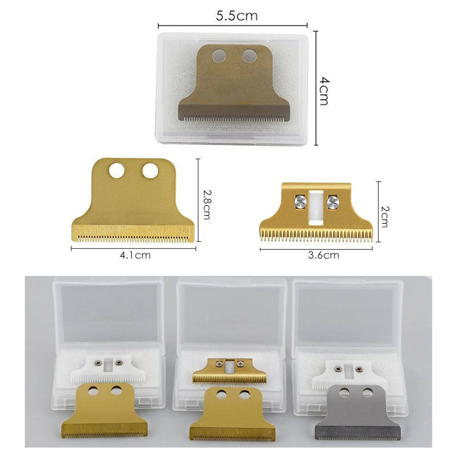 2Pcs Salon Replacement Blade Cutter Head for   8081 Hair Clipper Trimmer