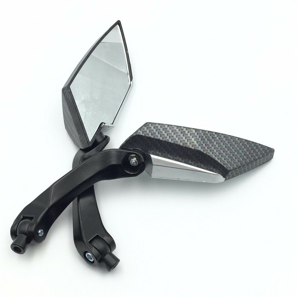 Carbon Mirrors 8mm 10mm For Screws 7/8" handlebar Suzuki B-King SFV650 Boulevard