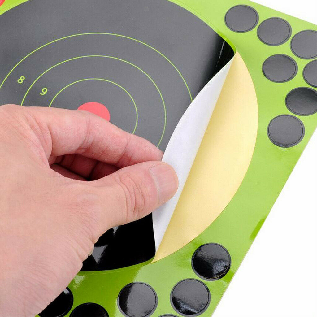 10x 12inch Round Shape Shooting Targets Self Adhesive Gun Range Paster