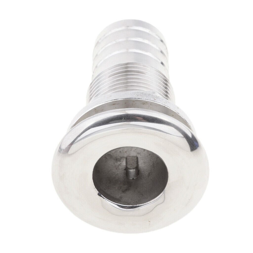 Marine Boat Thru-Hull Fitting Connector 316 Stainless Steel 1" Hose