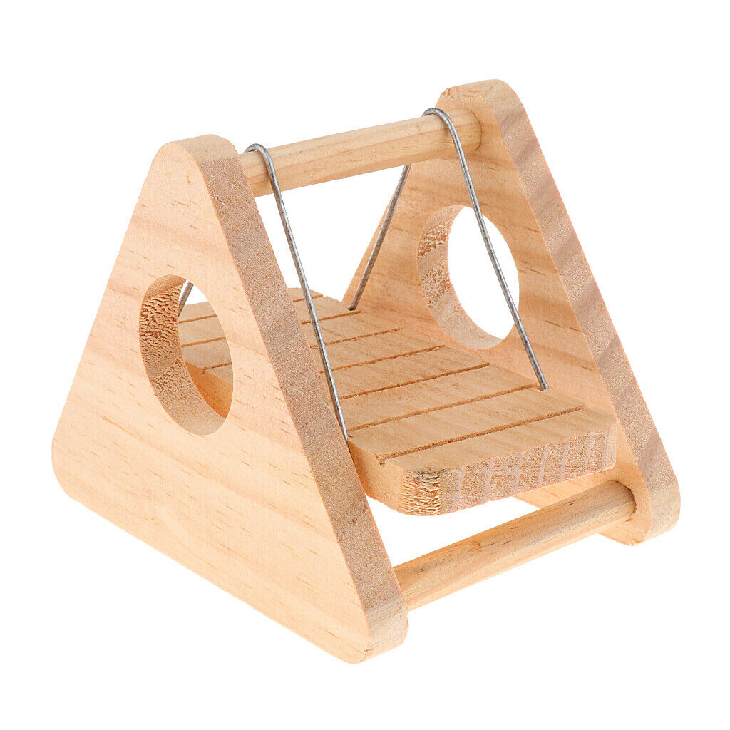 Wooden Exercise Swing, Sports Toys for Small Animals, Hamster, Mouse, Rat,