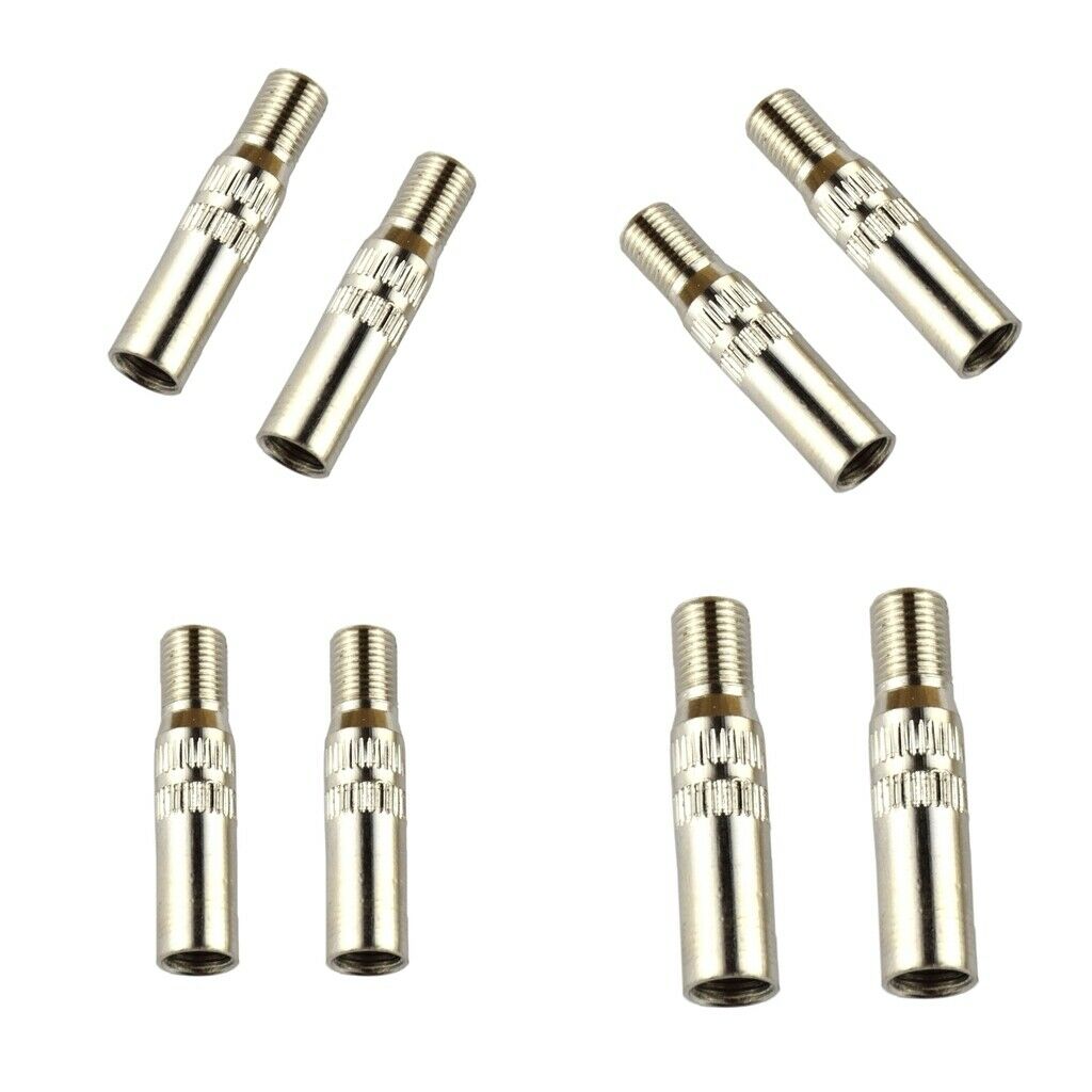 8 Pieces Car Vehicle Valve Extender Adapter   39mm 1.54" Metal Straight