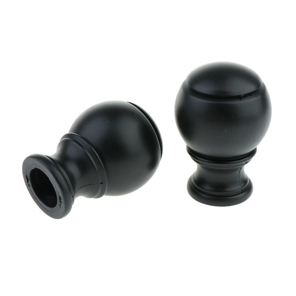 Set of 4 Drapery Curtain Panel Rod Pole End Caps Window Curtain Accessories