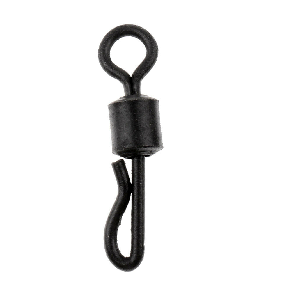 25 Pieces Quick Swivels Connector Clip Rig Fishing Accessory Copper 17mm