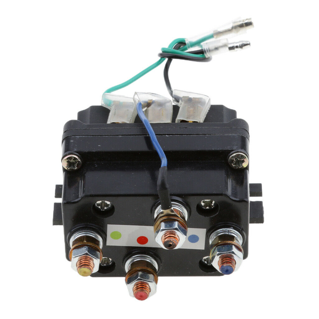 12VDC Universal Solenoid Relay Contactor Winch Rocker Switch Thumb Truck UTV