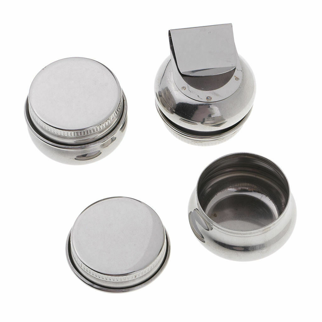 3 Pieces Oil Palette Single Dipper Stainless Steel Container Cup Oil Pot Paint