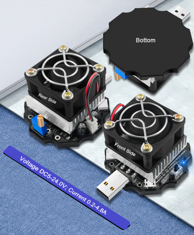 Ud18L-B 65W Adjustable Dc Voltmeter Ammeter Constant Current Electronic Load