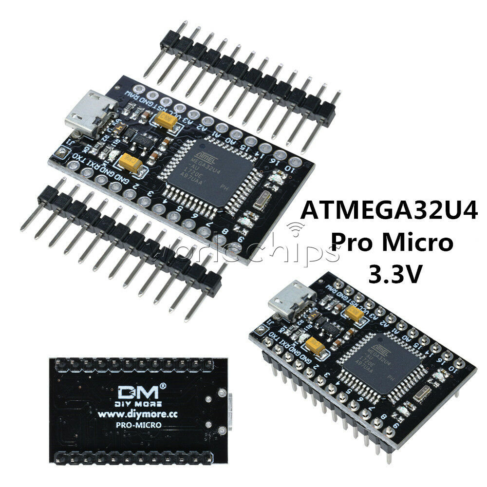 3.3V 8MHz Pro Micro ATMEGA32U4 USB Controller Board with Bootloader for Arduino