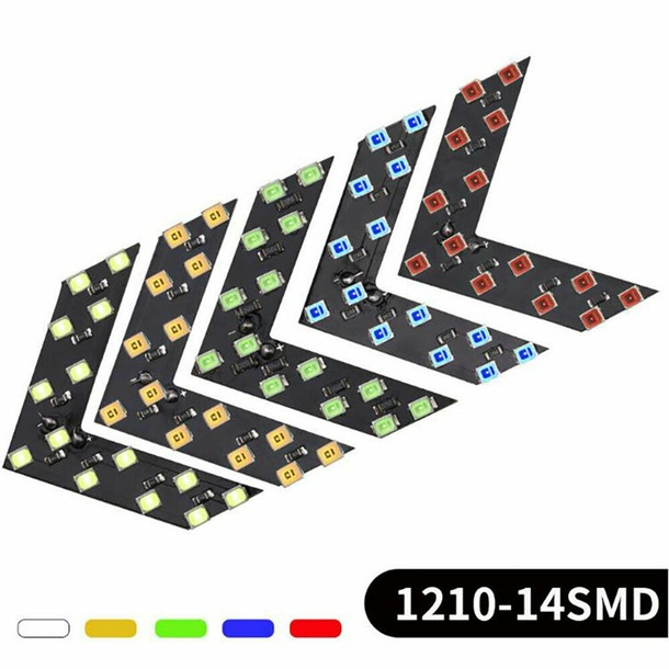 2pcs Car Auto Side Rear View Mirror 14SMD LED Lamp Turn Signal Light Accessories