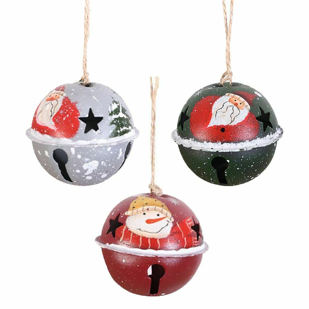 Decoration Santa Ball Snowman Santa Ornaments Jingle Bell Bells Pendant