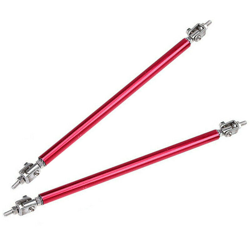 Adjustable 5.9'' Front Bumper Lip Splitter Rear Diffuser Strut Tie Bar Support