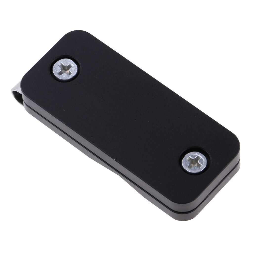 Portable Aluminum Chalk Case Belt Clip For Snooker Billiard Pool Cue Black