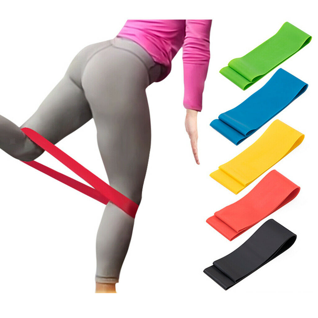 2x Indoor 25-30lb Resistance Band Loop Hips Circles Pull Ups Home Rehab