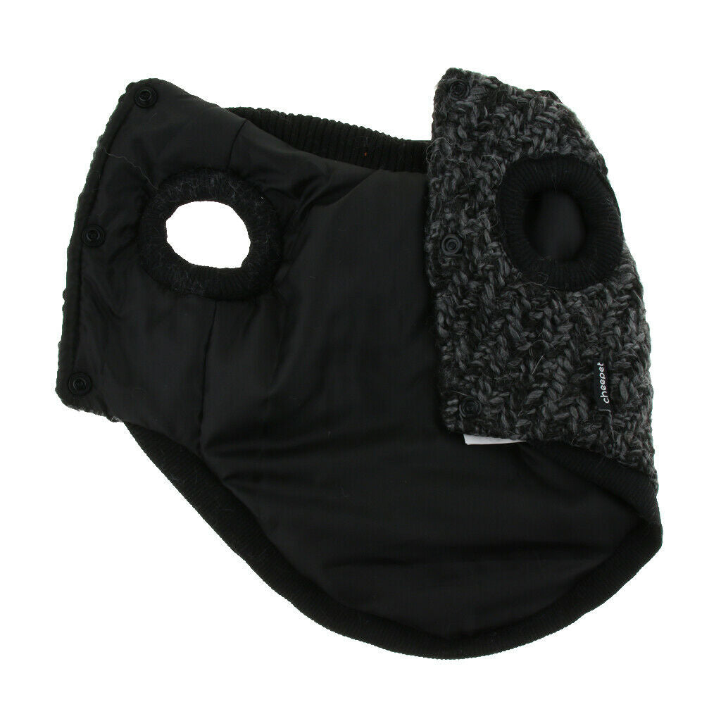 Pet Dog Autumn Winter Jacket Warm Coat Puppy Clothes Apparel blue