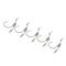 5pcs Lead Weighted Jig Fishing Hooks Worm Crank Hook With Spinners Spoon 7g