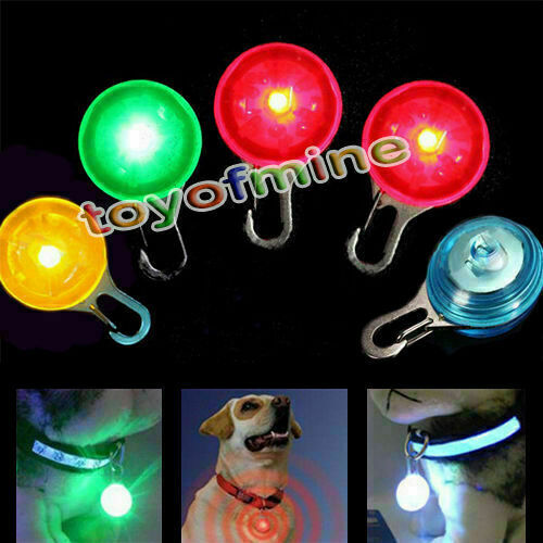 5XChic Fabulous Pet Dog Cat Puppy LED Flashing Collar Safety Night Light Pendant