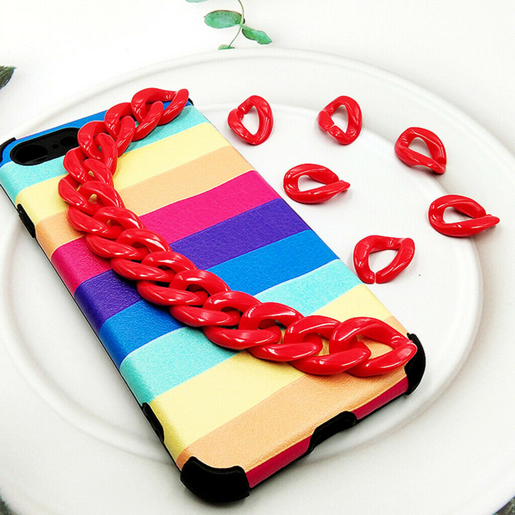 700pcs Acrylic Colorful Link Chain Buckle Accessories for DIY Jewelry Making
