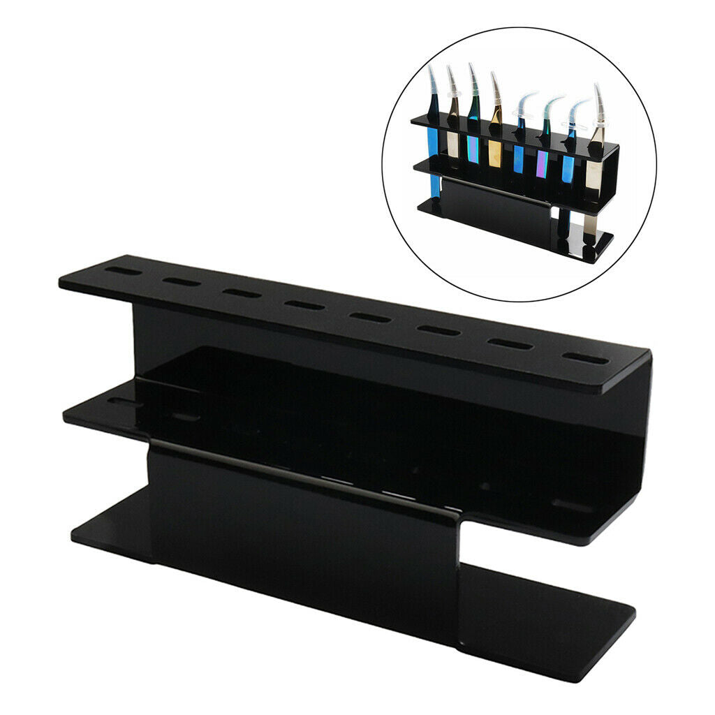 2PCS Desktop Tweezer Storage Holder Eyelash Extension Make Up Display Stand