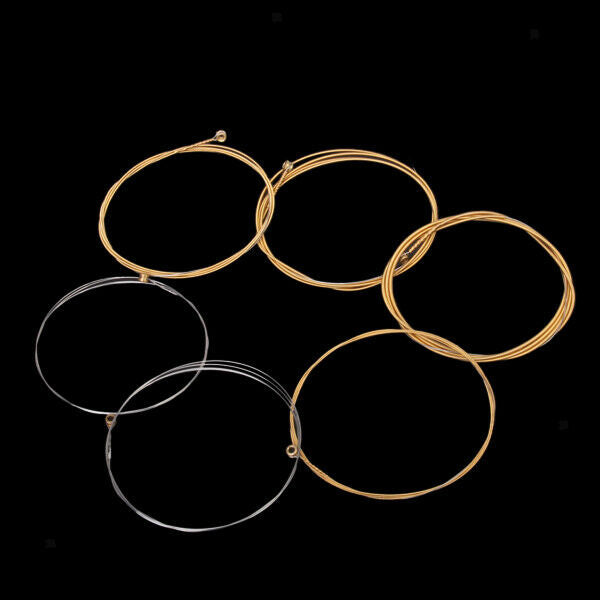 Set Of 6 Strings For Acoustic Guitar Hexangular Steel Phosphorus Bronze Quality