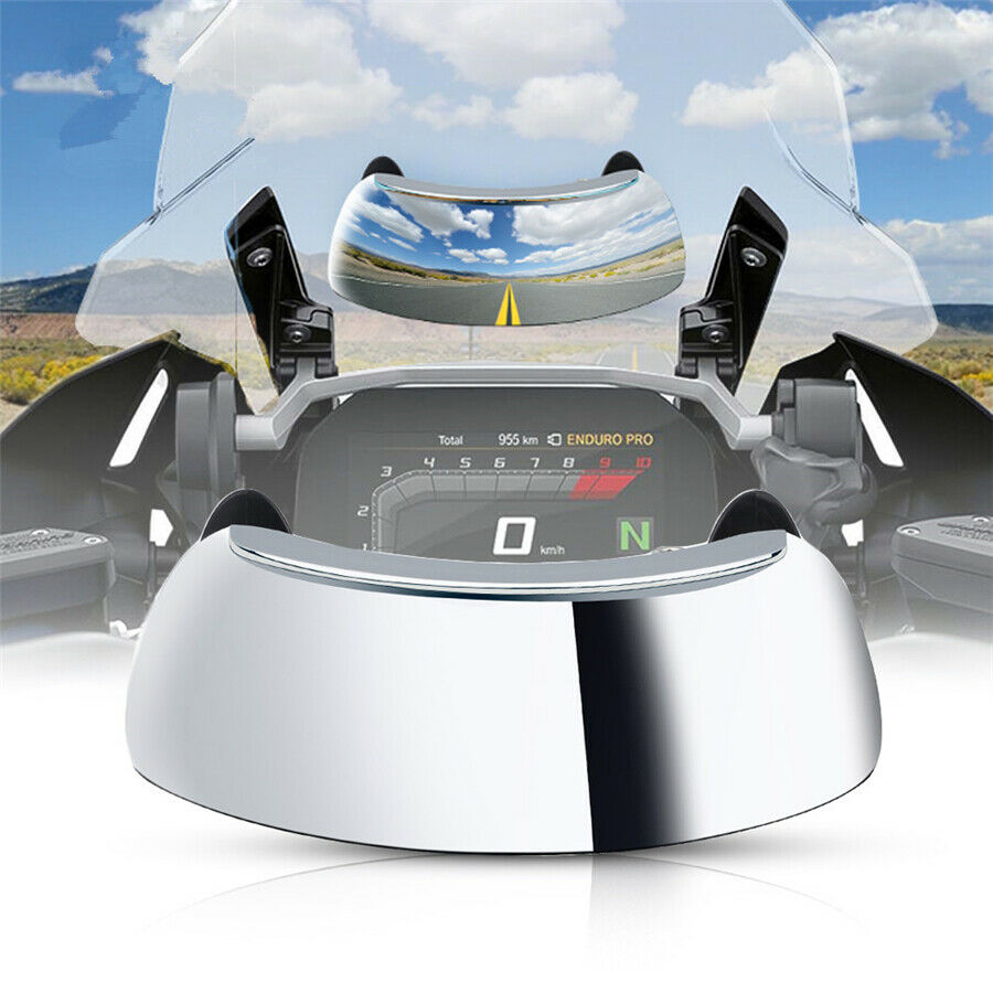 Motorcycle Rear view blind spot Mirror 180° Wide Angle For BMW Universal 1x
