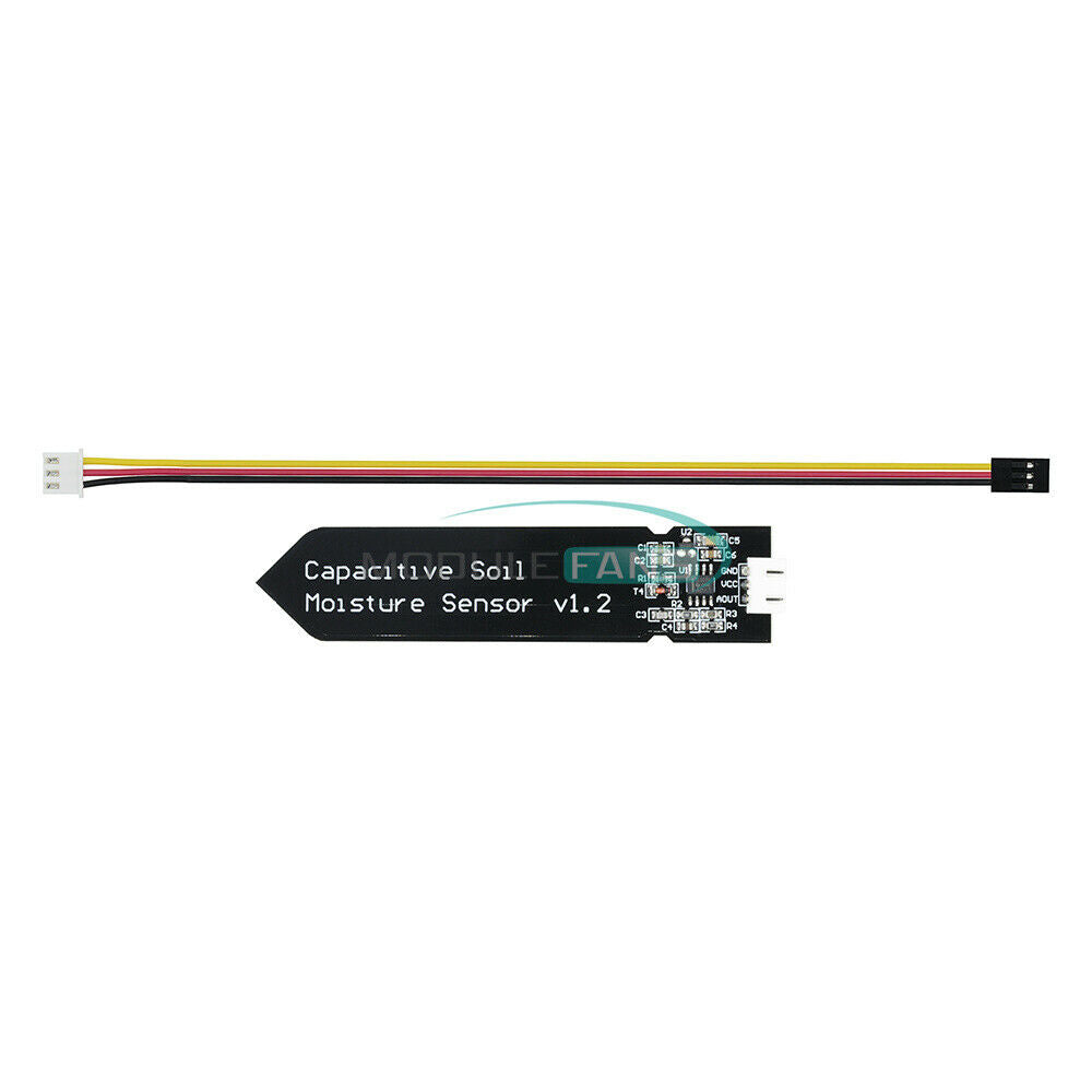 2PCS DC 3.3-5.5V Analog Capacitive Soil Moisture Sensor V1.2 Corrosion Resistant