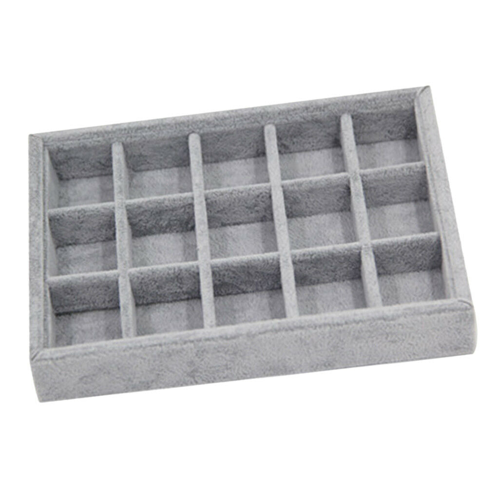 2x Jewelry Tray Bracelets Necklace Diamond Storage Case Holder Container
