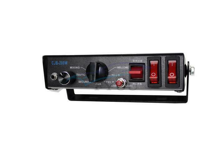 12V Vehicle Mic Speaker System 9 Modes Emergency Sound Siren Amplifier Box Unit