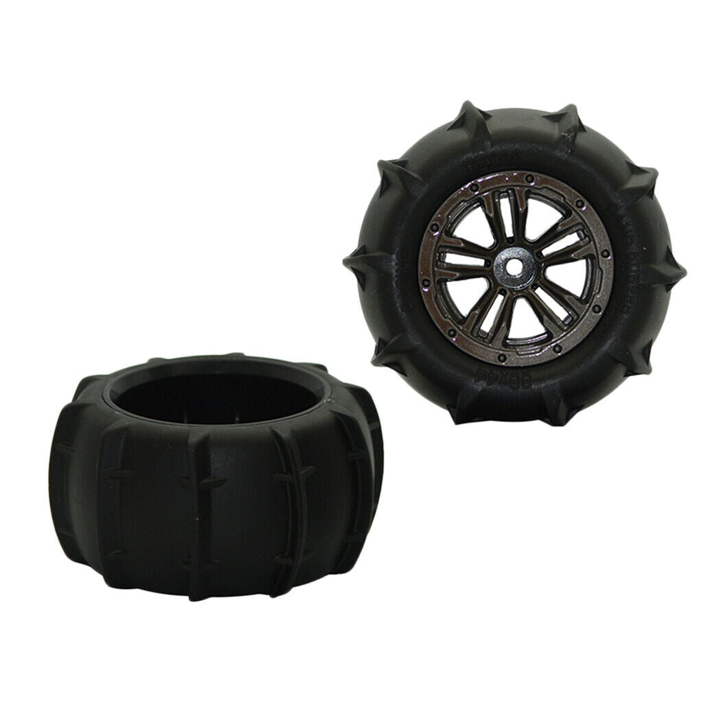4 Pack RC Hobby Car 4WD Wheel Tyre for for Xinlehong Q901 Q902 Q903 Accs