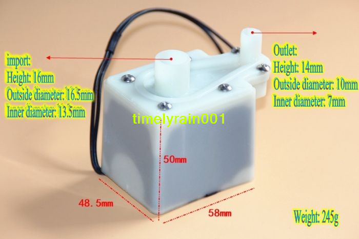 1pcs Micro Water Pump AC220V 60Hz Submersible pumps Flow 1.2L / min lift 0.85m