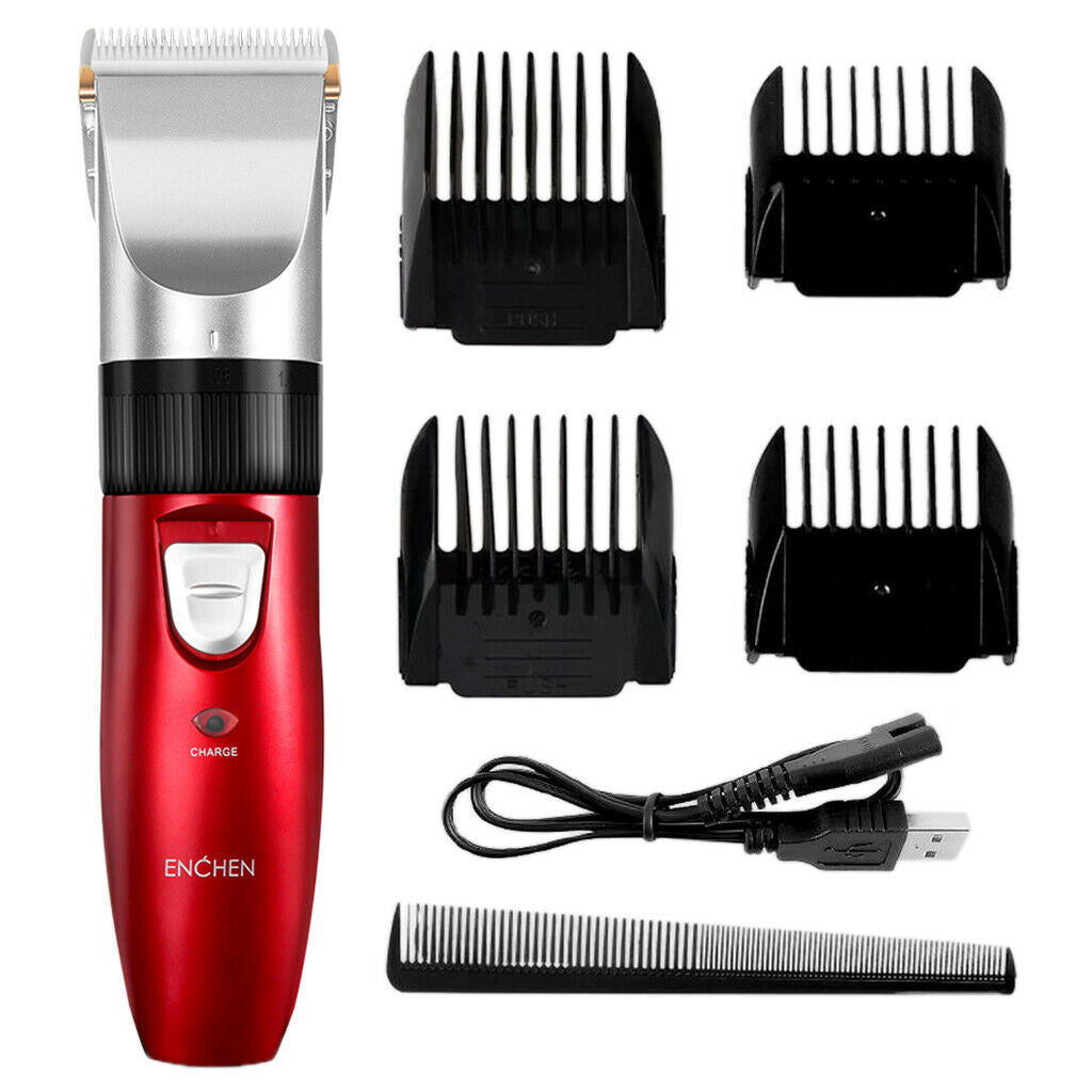Kid's Male Electric Hair Clipper Machine & Accessories Set Rechargeable