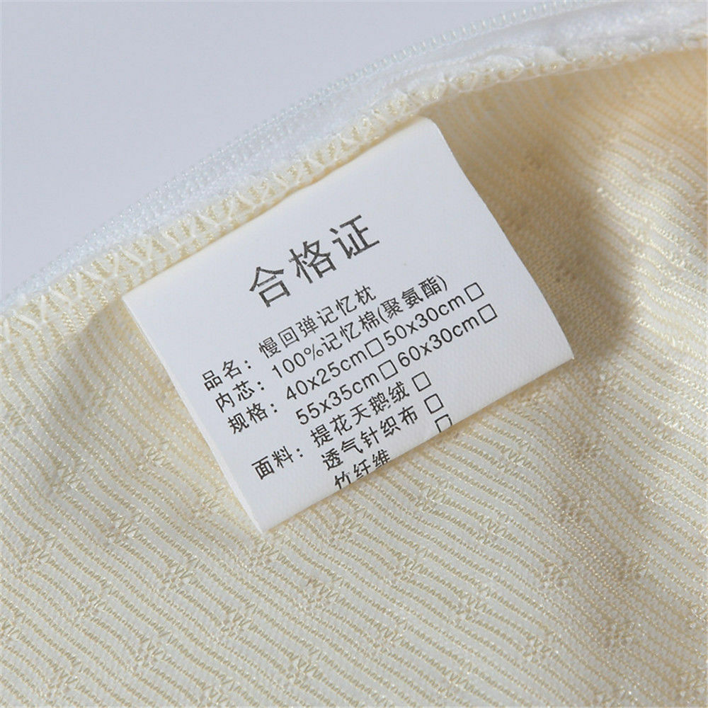 Headrest Neck Support Jacquard Memory Foam Cushion Pillow Bed Car Pillows