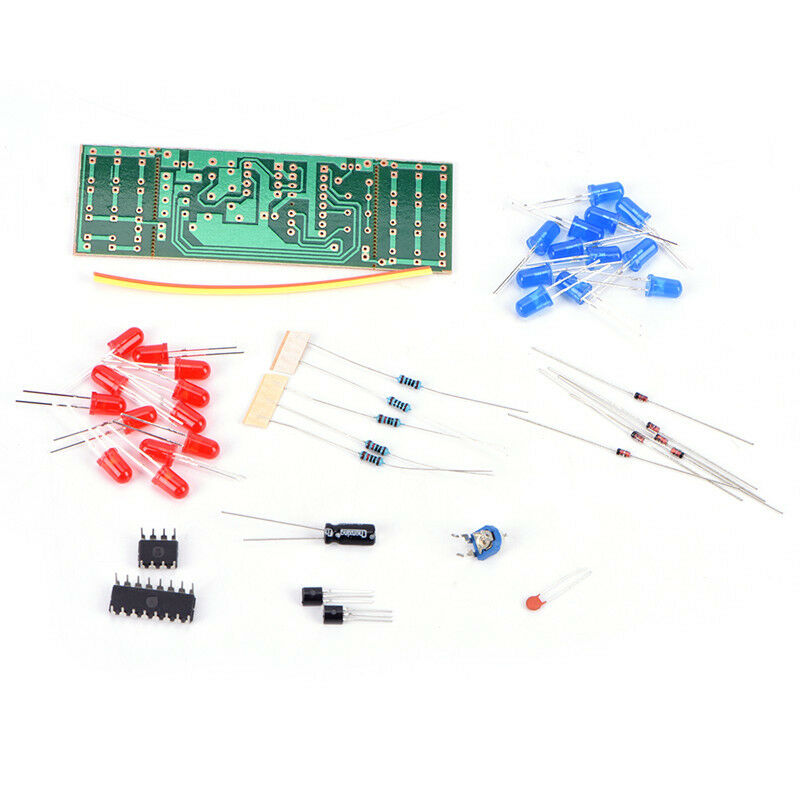 NE555 CD4017 Scrolling Flowing Red Light SMD DIY Kit Soldering Practice K.l8