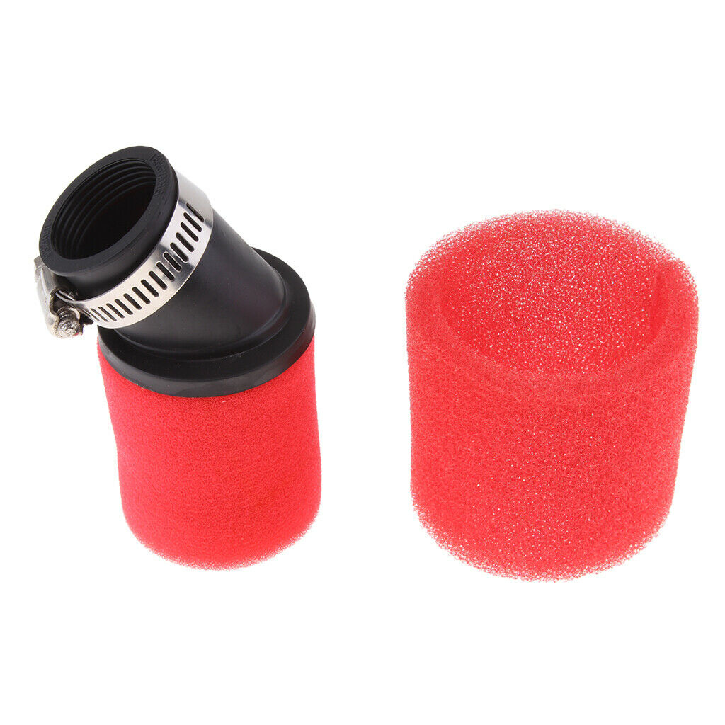 32mm Dual Layer Air Filter Bent Angled for KTM50 50cc ATV Quad Dirt Bike