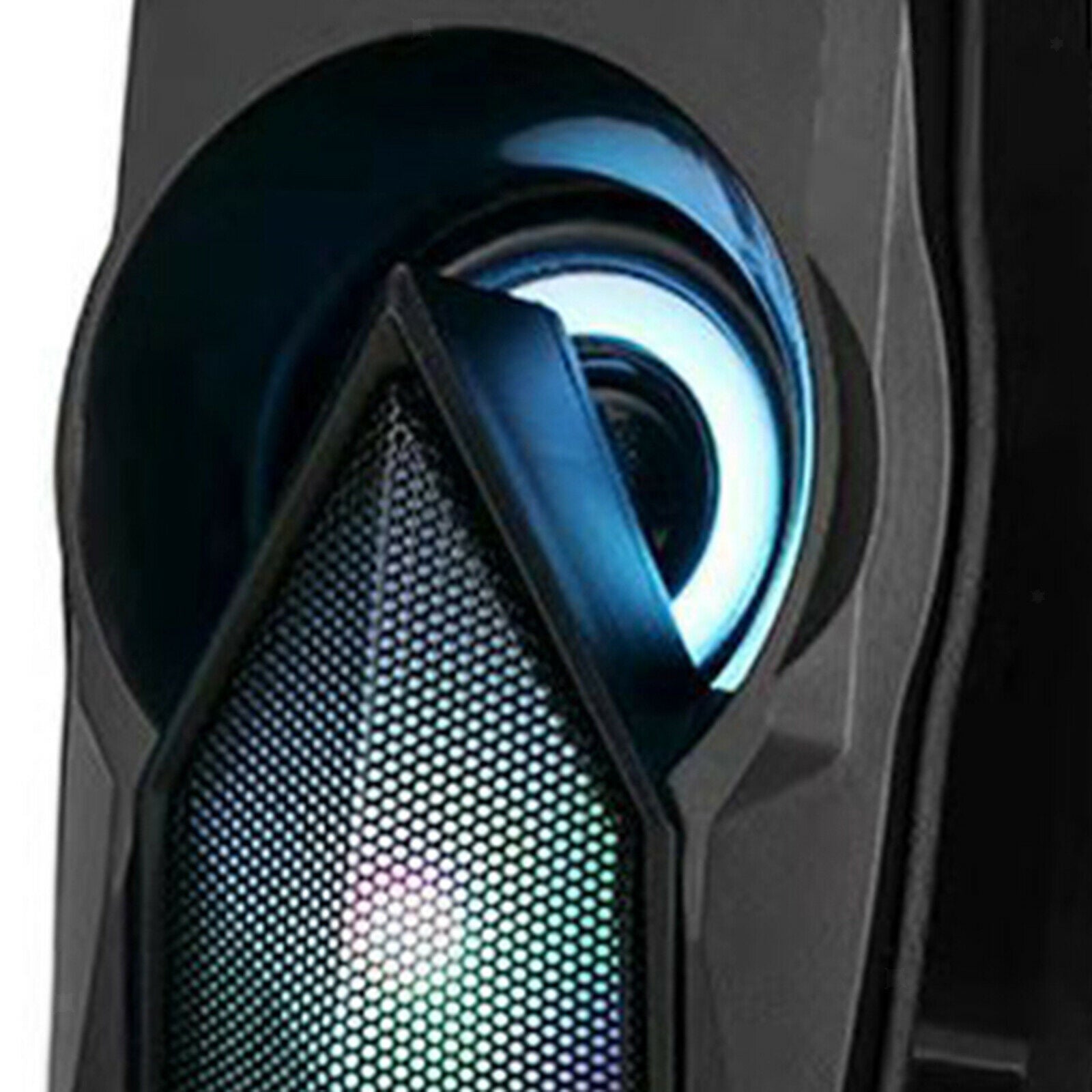 Portable Mini USB Powered Computer Speakers with RGB Light 3.5MM Audio