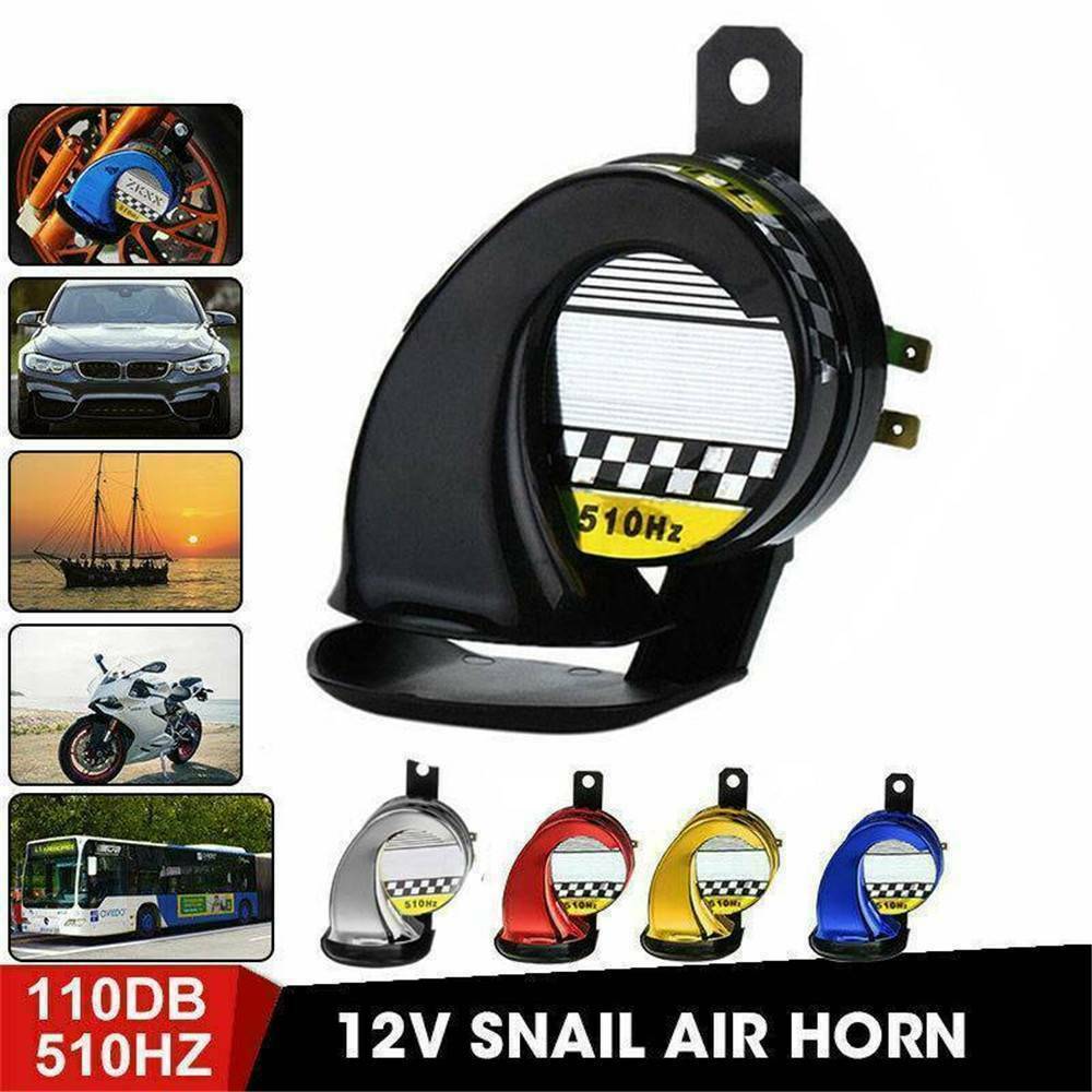 Waterproof 130dB 510HZ 12V Snail Air Horn Siren Loud Sound Truck Motorcycle Boat
