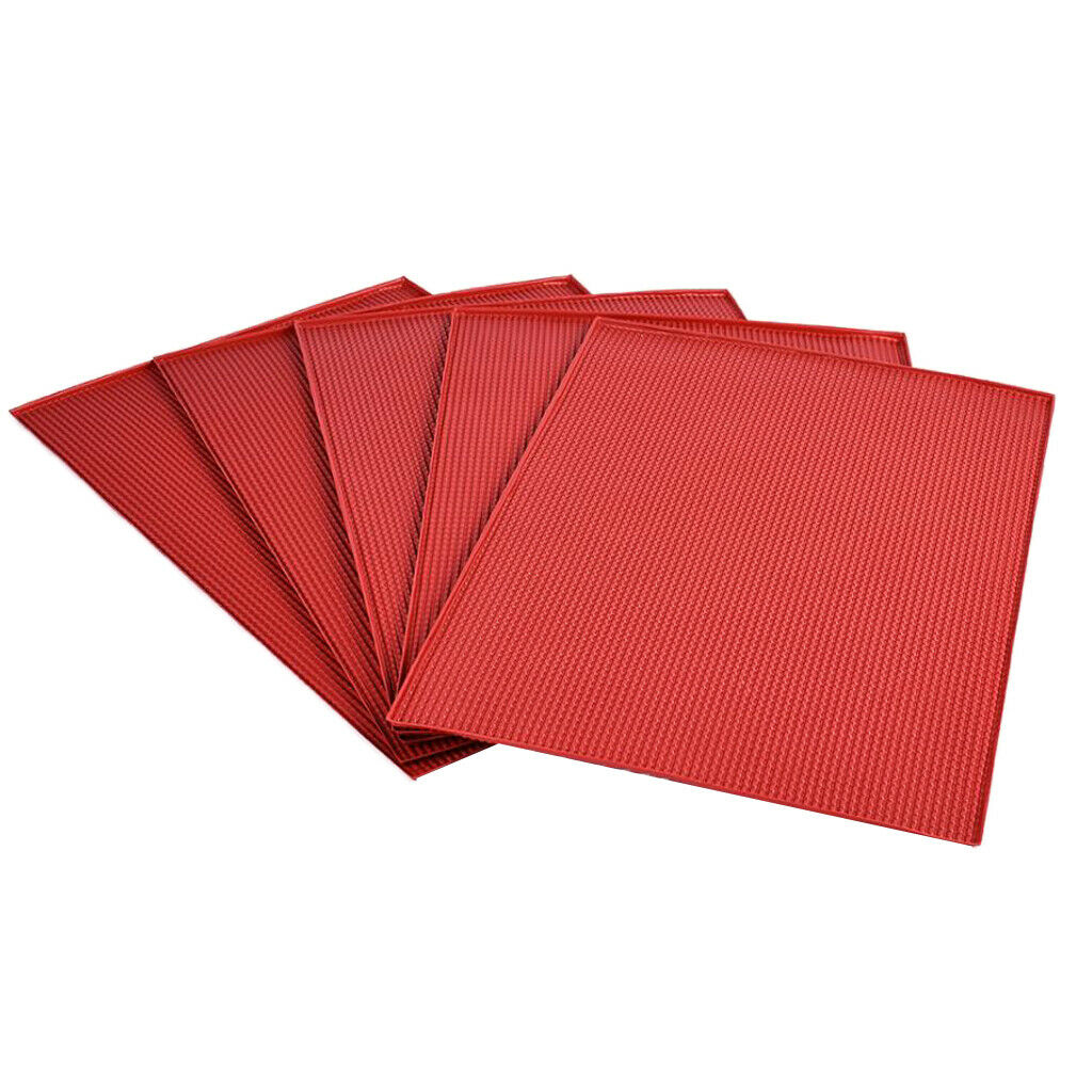 5pcs Red Sheet Rooftop Home Garden Decoration