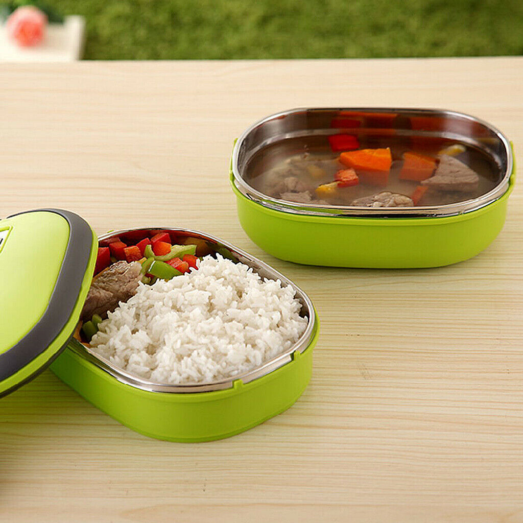 Square Bento Food Container Insulated Thermal Snack Box