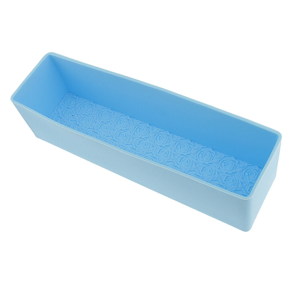 Silicone Soap Molds Rectangle Rose Flower Toast DIY Cake Bread Candle Moulds