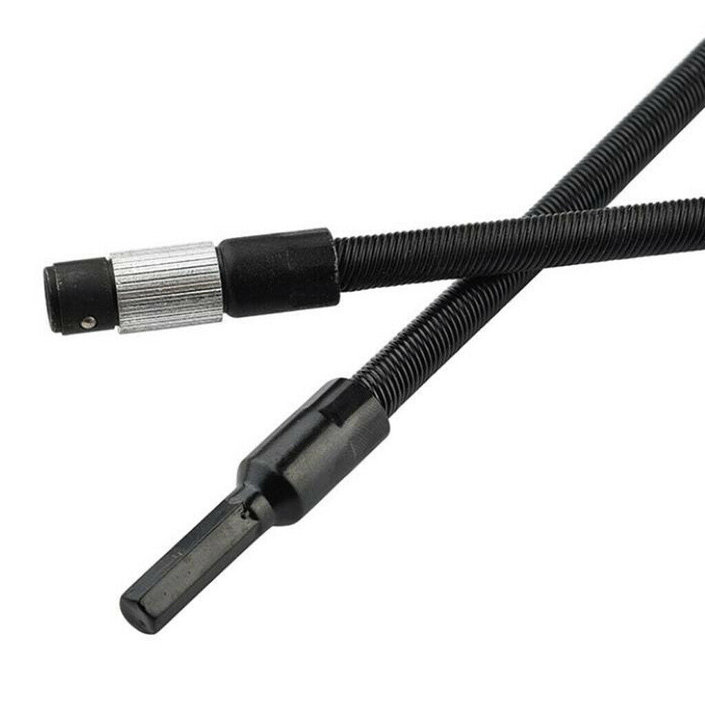 Drill Bit Holder 300mm/12'' 1/4" Hex Shank   Power Tool -BLK