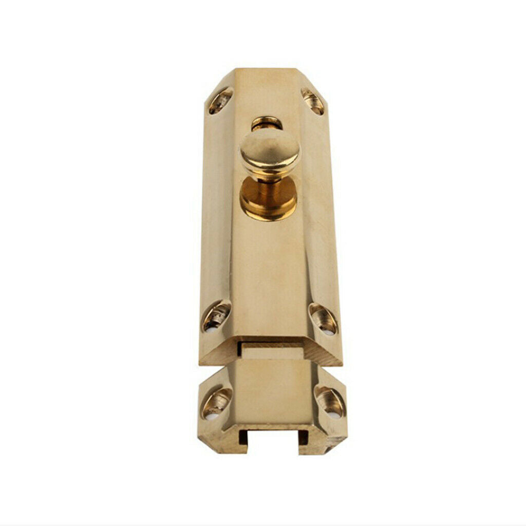 Brush Copper Door Slide Bolt Lock Gate Bolt Latch Safety Guard  100 x 33 x 20mm