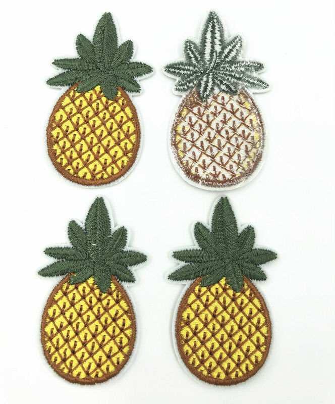 10pcs pineapple Embroidered Cloth Patch Embroidered iron sew Appliques Sewing
