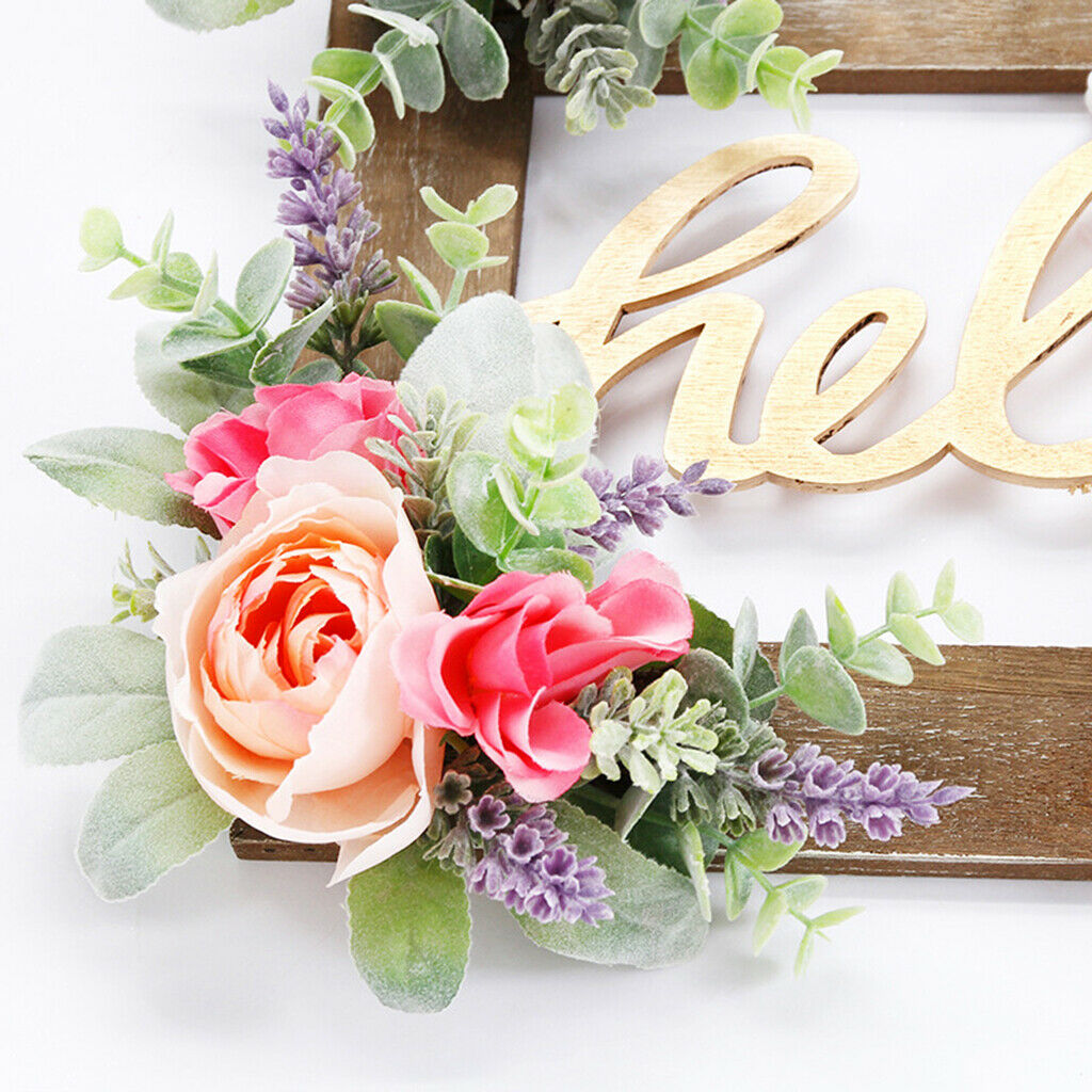 Rustic Welcome Door Sign Spring Farmhouse Cafe Restaurant Wall Decor Plaque