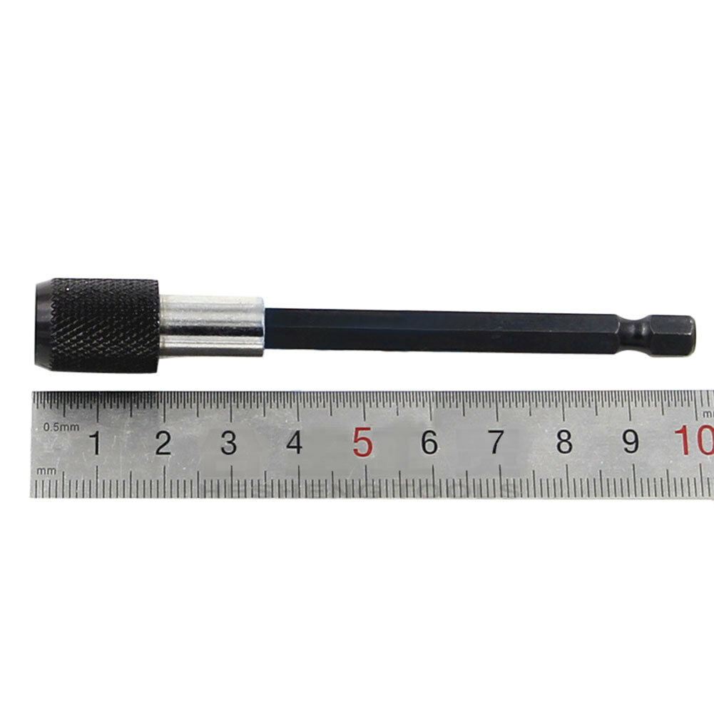 3pc 60-150mm 1/4Inch Hex Shank Magnetic Quick Release Drill Extension Rod set