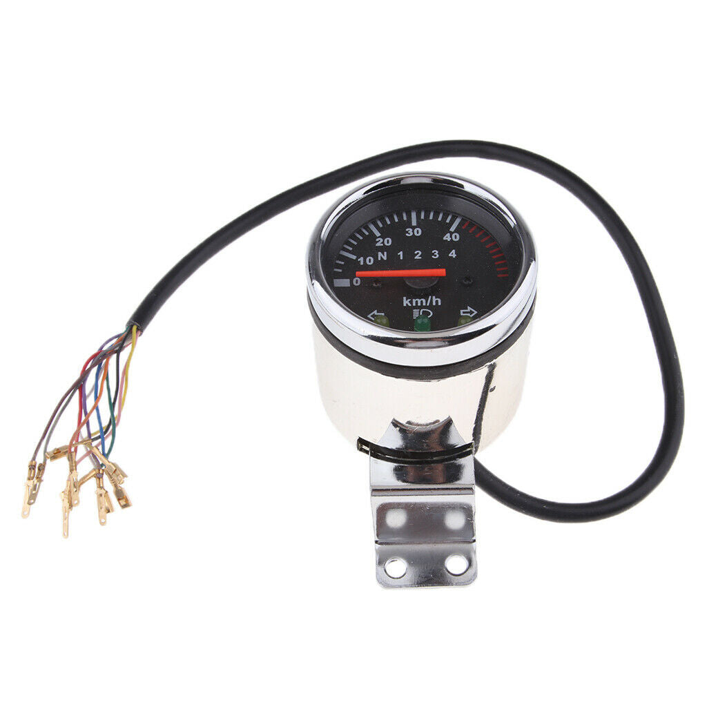 12V Motorcycle Gauges Odometer KMH Speedometer Gauge for Motorcycle ATV Quad